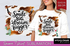 Inspirational Quote Square Tshirt Background - Western PNG Product Image 1