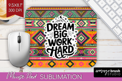 Inspirational Quote Mouse Pad Sublimation - Western Mousepad Product Image 1