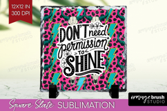 Inspirational Quote Slate PNG - Western Square Slate Product Image 1