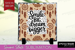 Inspirational Quote Slate PNG - Western Square Slate Product Image 1