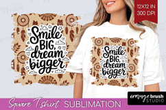 Inspirational Quote Square Tshirt Background - Western PNG Product Image 1