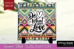 Inspirational Quote Slate PNG - Western Square Slate Product Image 1