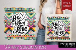 Inspirational Quote Tote Bag - Western Tote Bag PNG Product Image 1