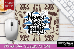 Inspirational Quote Mouse Pad Sublimation - Western Mousepad Product Image 1