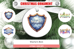 Western Mom Ornament Product Image 1
