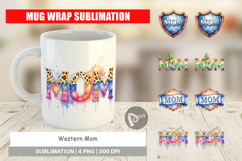 Western Mom Mug Wrap Product Image 1