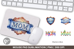 Western Mom Mouse Pad Product Image 1