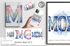 Western Mom Digital Paper Product Image 1