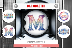 Western Mom Car Coaster Product Image 1