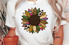 Western Pattern Sunflower Autumn PNG Design Product Image 1