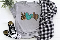 Western Peace Love Texas sublimation PNG design