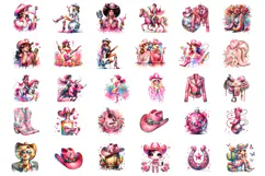 pink western cowgirl, western cowgirl png, pink cowgirl png, cowgirl clipart, cowgirl png bundle, western clipart, western png bundle, pink western png, cowgirl sublimation, western sublimation, cowgirl design, western design, rodeo clipart, rodeo png