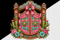 Western tumbler, mug wrap, clipart sublimation design Product Image 2