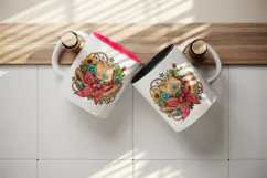 Western tumbler, mug wrap, clipart sublimation design Product Image 3