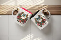 Western tumbler, mug wrap, clipart sublimation design Product Image 3