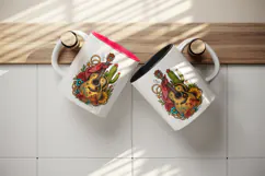 Western tumbler, mug wrap, clipart sublimation design Product Image 3