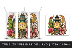 Western tumbler, mug wrap, clipart sublimation design Product Image 4