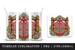Western tumbler, mug wrap, clipart sublimation design Product Image 4