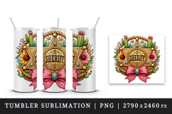 Western tumbler, mug wrap, clipart sublimation design Product Image 4