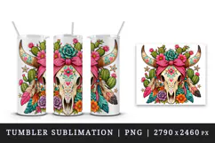 Western tumbler, mug wrap, clipart sublimation design Product Image 4