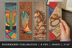 Western bookmarks printable sublimation bookmark design Product Image 1