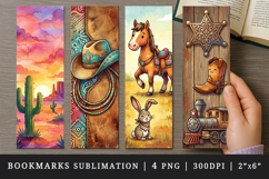 Western bookmarks printable sublimation bookmark design Product Image 1