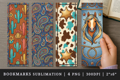 Western bookmarks printable sublimation bookmark design Product Image 1