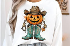 Western Pumpkin Png, Pumpkin Boots png Product Image 2