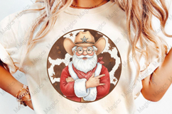 Western Santa Claus with Cowboy Hat PNG Product Image 4