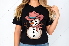 Western Snowman PNG, Western Christmas png, Christmas Product Image 3