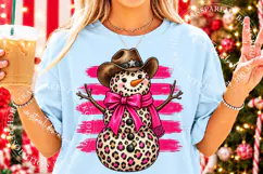 Western Snowman PNG, Christmas Cowboy Holiday Design Product Image 2