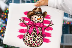 Western Snowman PNG, Christmas Cowboy Holiday Design Product Image 4
