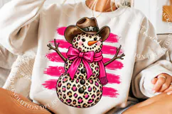 Western Snowman PNG, Christmas Cowboy Holiday Design Product Image 5