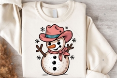 Western Snowman PNG, Western Christmas png, Christmas Product Image 5