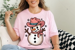 Western Snowman PNG, Western Christmas png, Christmas Product Image 6