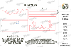 3D Western Stand Laser Cut. Standing Home Decor SVG Product Image 2