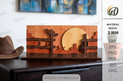 3D Western Stands Bundle Laser Cut. Standing Home Decor SVG Product Image 7