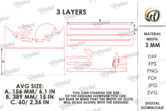 3D Western Stand Laser Cut. Standing Home Decor SVG Product Image 2