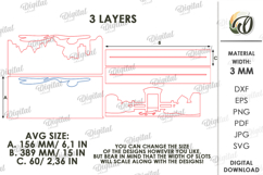 3D Western Stand Laser Cut. Standing Home Decor SVG Product Image 2