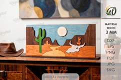3D Western Stands Bundle Laser Cut. Standing Home Decor SVG Product Image 11