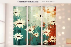 Western Tumbler Wrap  Distressed Flower Tumbler Sublimation