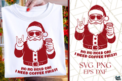 Funny Santa SVG| Holiday Coffee | Christmas SVG|PNG Product Image 1
