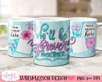 Valentines Photo Mug Wrap PNG, We'll be forever together PNG Product Image 3