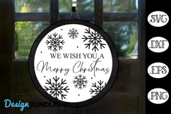 We Wish You A Merry Christmas Sign SVG Product Image 1