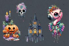 Whimsical Halloween Bird. PNG sublimation Product Image 2