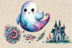 Cute Halloween Ghost. Sublimation design PNG Product Image 2