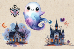 Cute Halloween Ghost. Sublimation design PNG Product Image 2