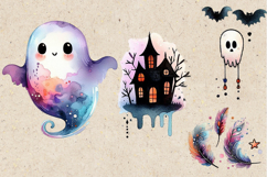 Cute Halloween Ghost. Sublimation design PNG Product Image 2
