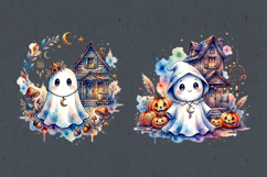 Cute Halloween Ghost. Sublimation design PNG Product Image 2