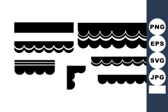 black wave patterns vector illustration for design an Product Image 1